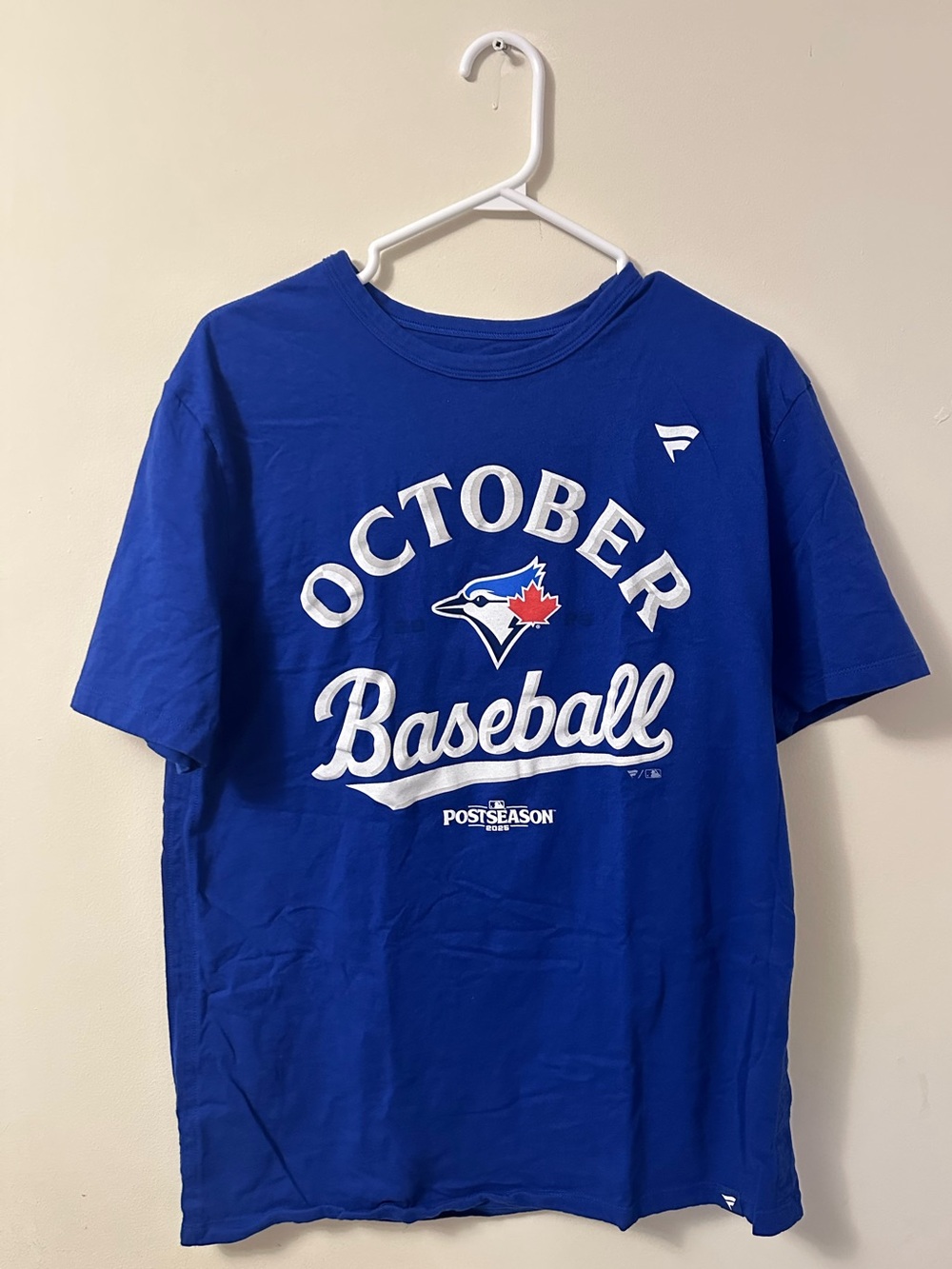 Men’s Toronto Blue Jays 2025 Postseason October Baseball Fanatics T-Shirt Size M